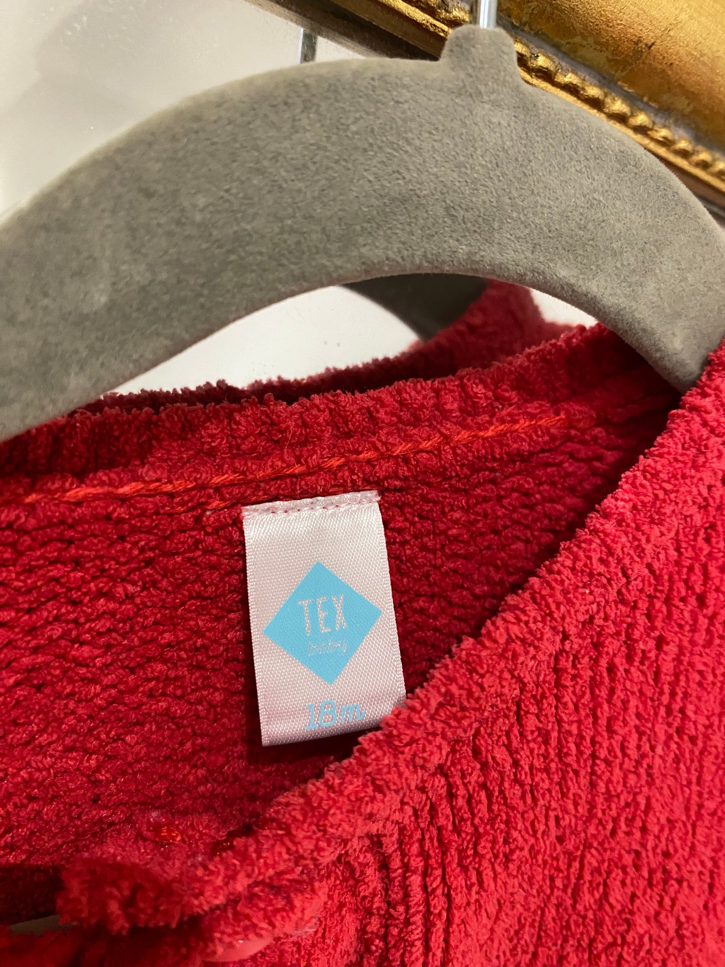 Gilet rouge 18 mois