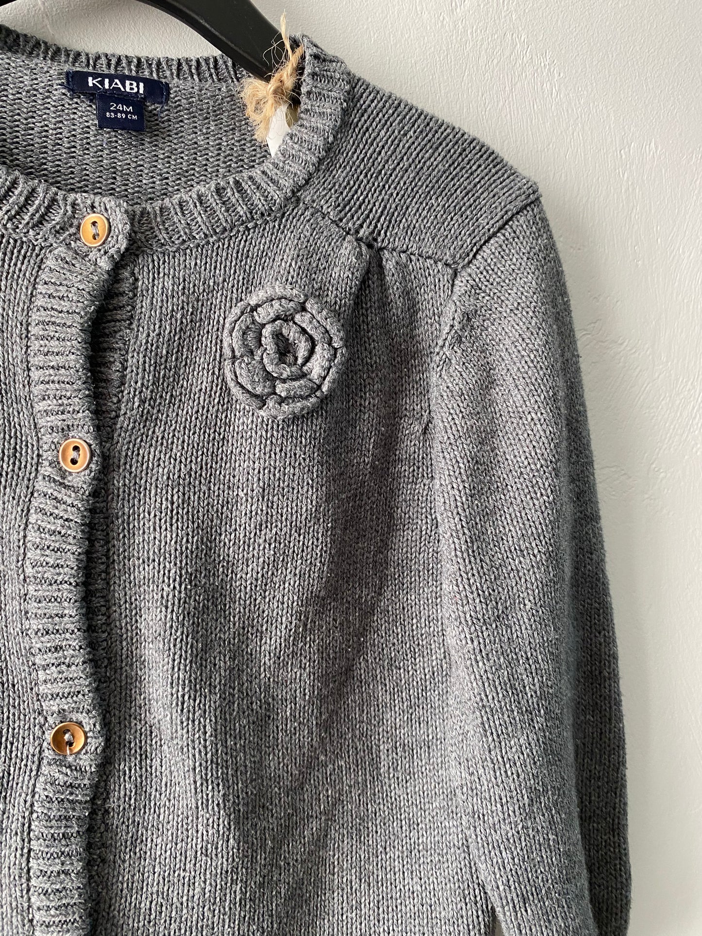 Gilet bébé gris épais texturé – 24 mois – Kiabi