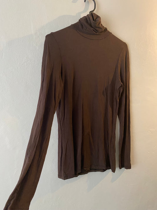 col roulé marron – taille 38/40 – kiabi
