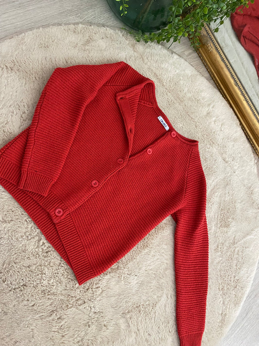 🧥 Gilet rouge – Okaïdi – 8 ans