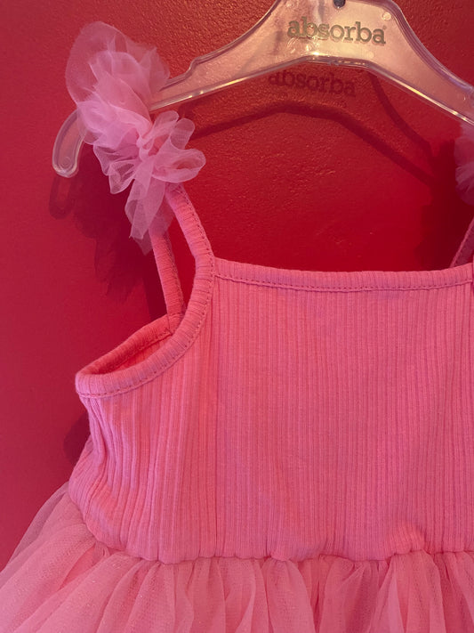 Robe rose effet tulle – Neuve – Shein – 12/18 mois
