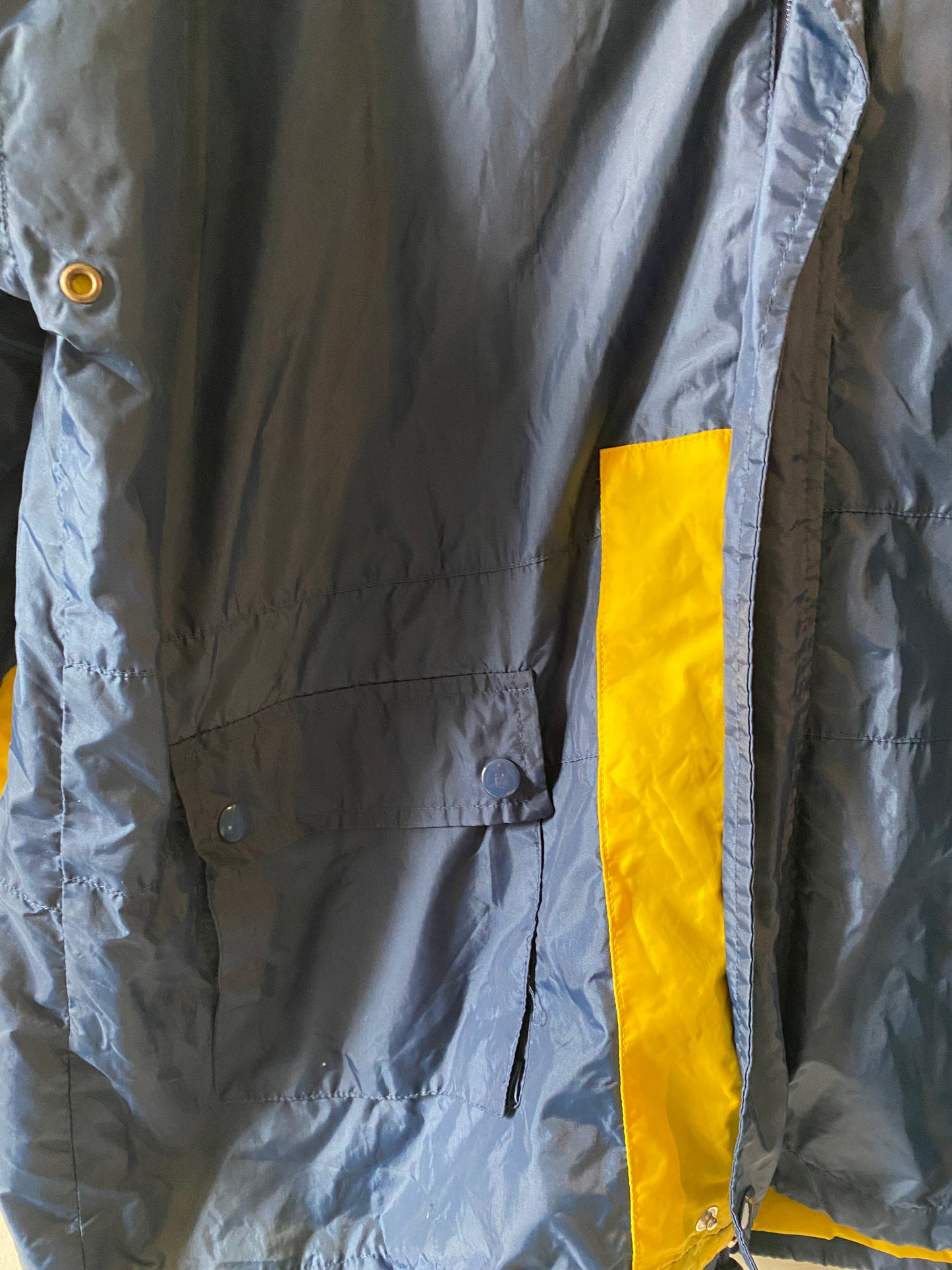 K-way imperméable mixte bleu & jaune – Rayline Riders – Taille L/XL