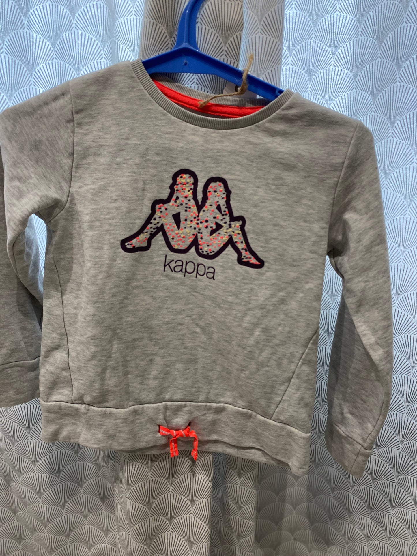 Sweat gris déco rose – 6 ans – Kappa