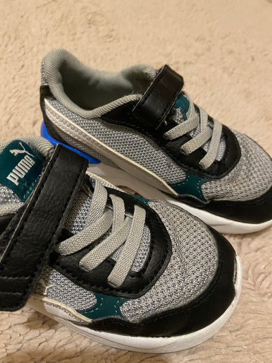 Baskets enfant Puma gris & bleu – Taille 25 – PUMA