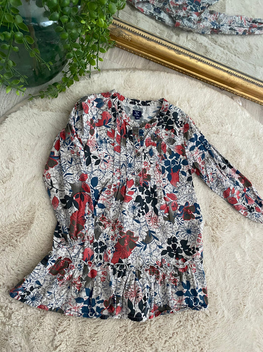 Robe grise/beige – 3 ans