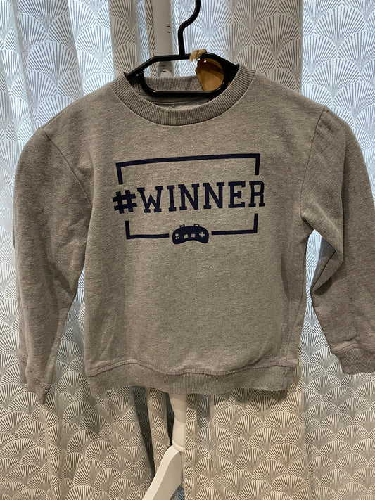 Sweat gris “Winner” – 6 ans – Orchestra