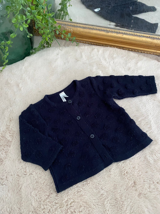 Gilet marine à effet texturé – 3 mois ORCHESTRA 💙✨