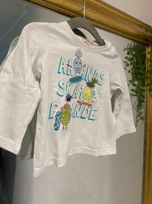 T shirt blanc 6 mois