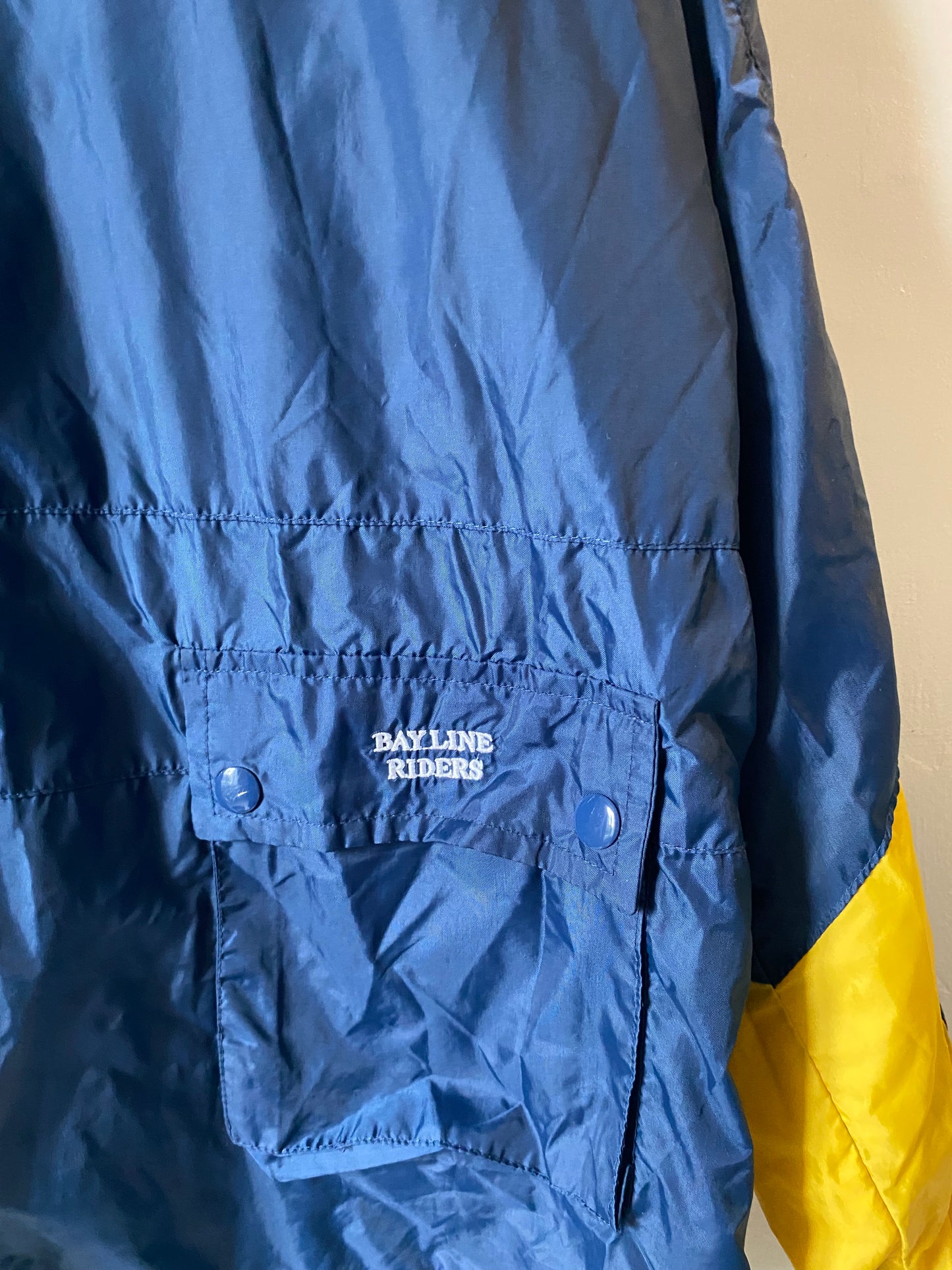K-way imperméable mixte bleu & jaune – Rayline Riders – Taille L/XL
