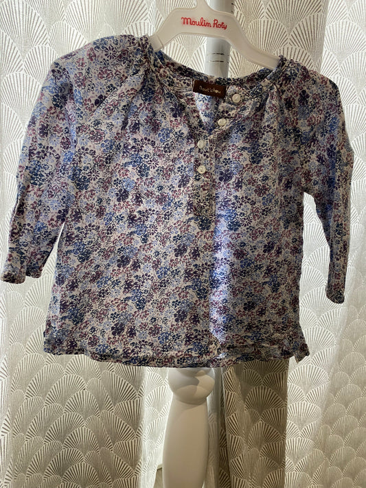 Blouse à fleurs – 9 mois – Bout’chou
