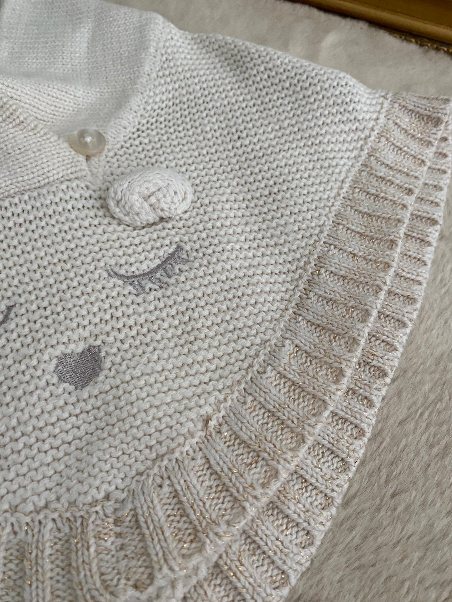 Poncho beige tout doux Kiabi – 6 mois