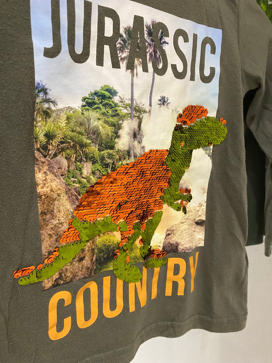 T shirt kaki 6ans