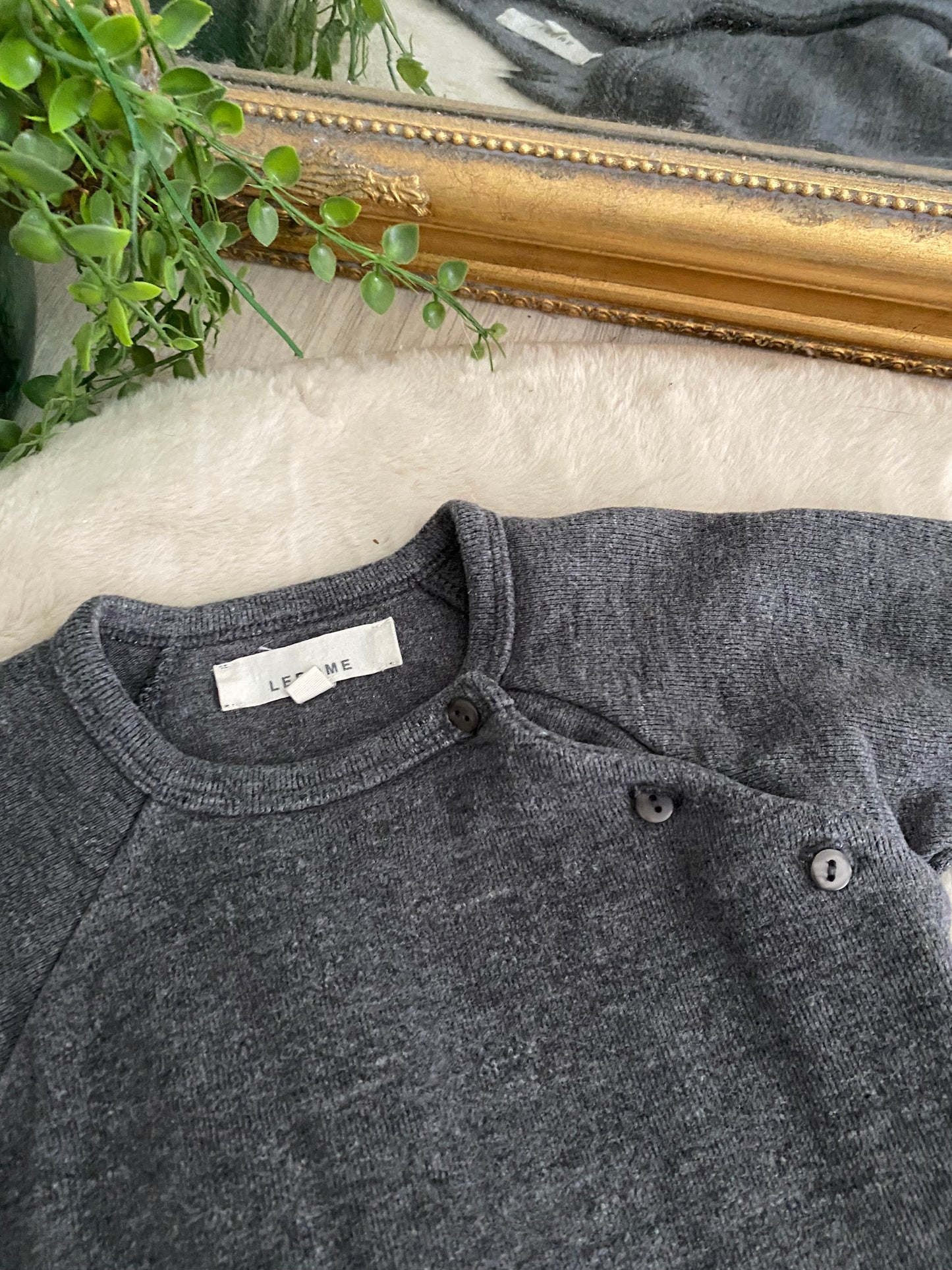 Combinaison gris anthracite LEBÔME – 18/24 mois 👶✨