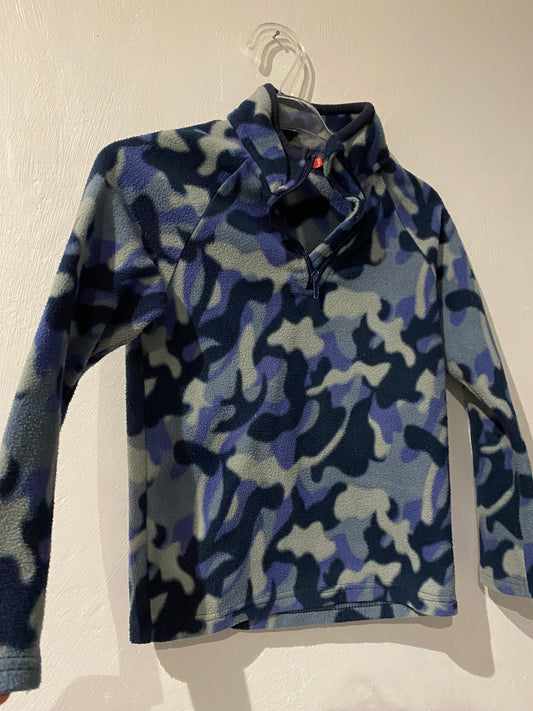 Polaire camouflage bleu – 8 ans – TEX