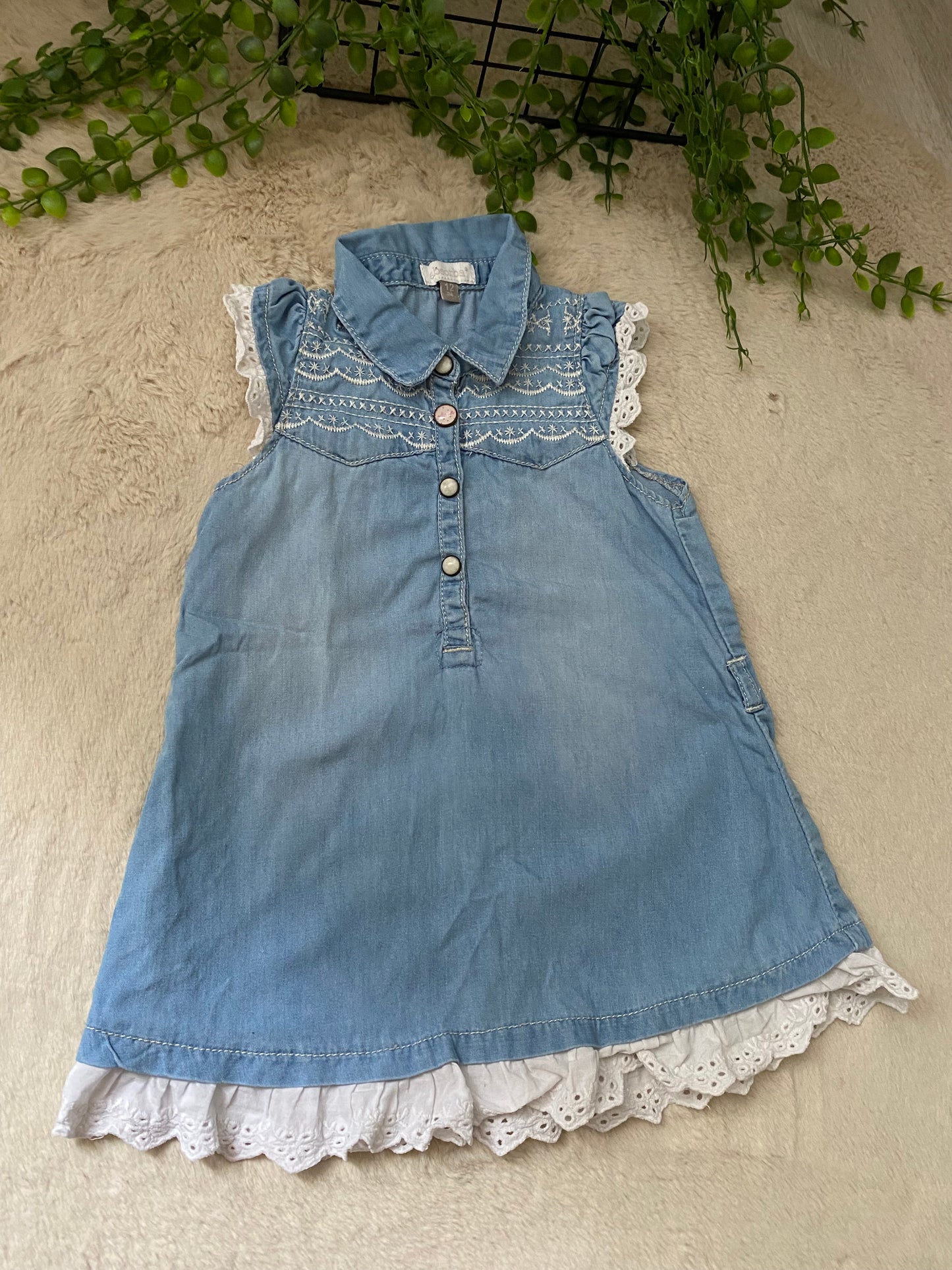 Robe en jeans 12 M