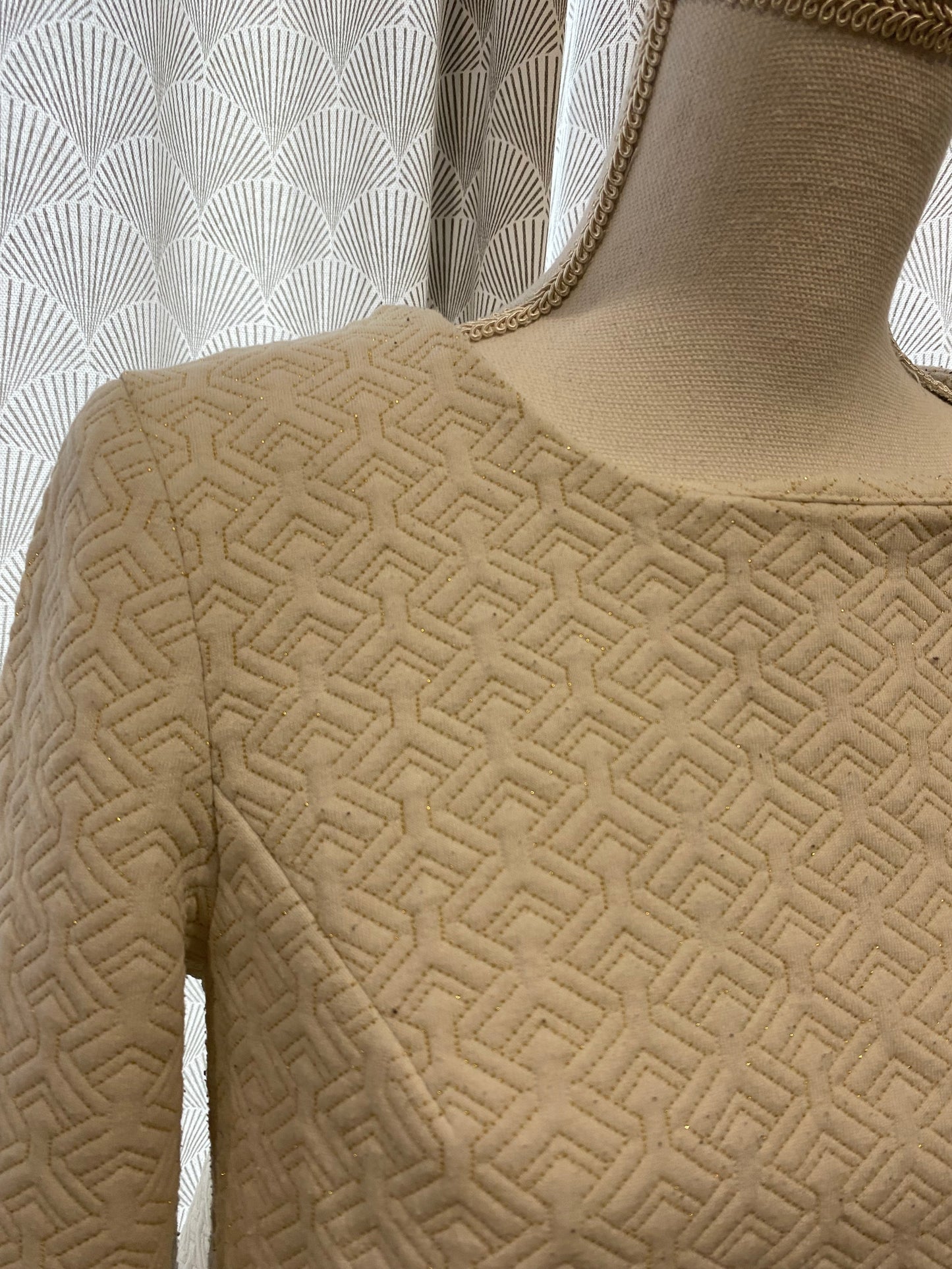 Pull effet texturé fils dorés – Camaïeu – T.M
