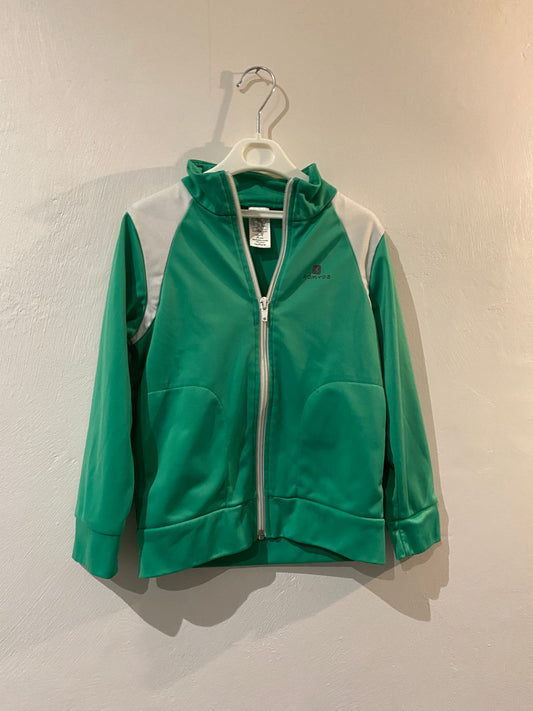 Gilet sport vert & blanc – Domyos – 5 ans