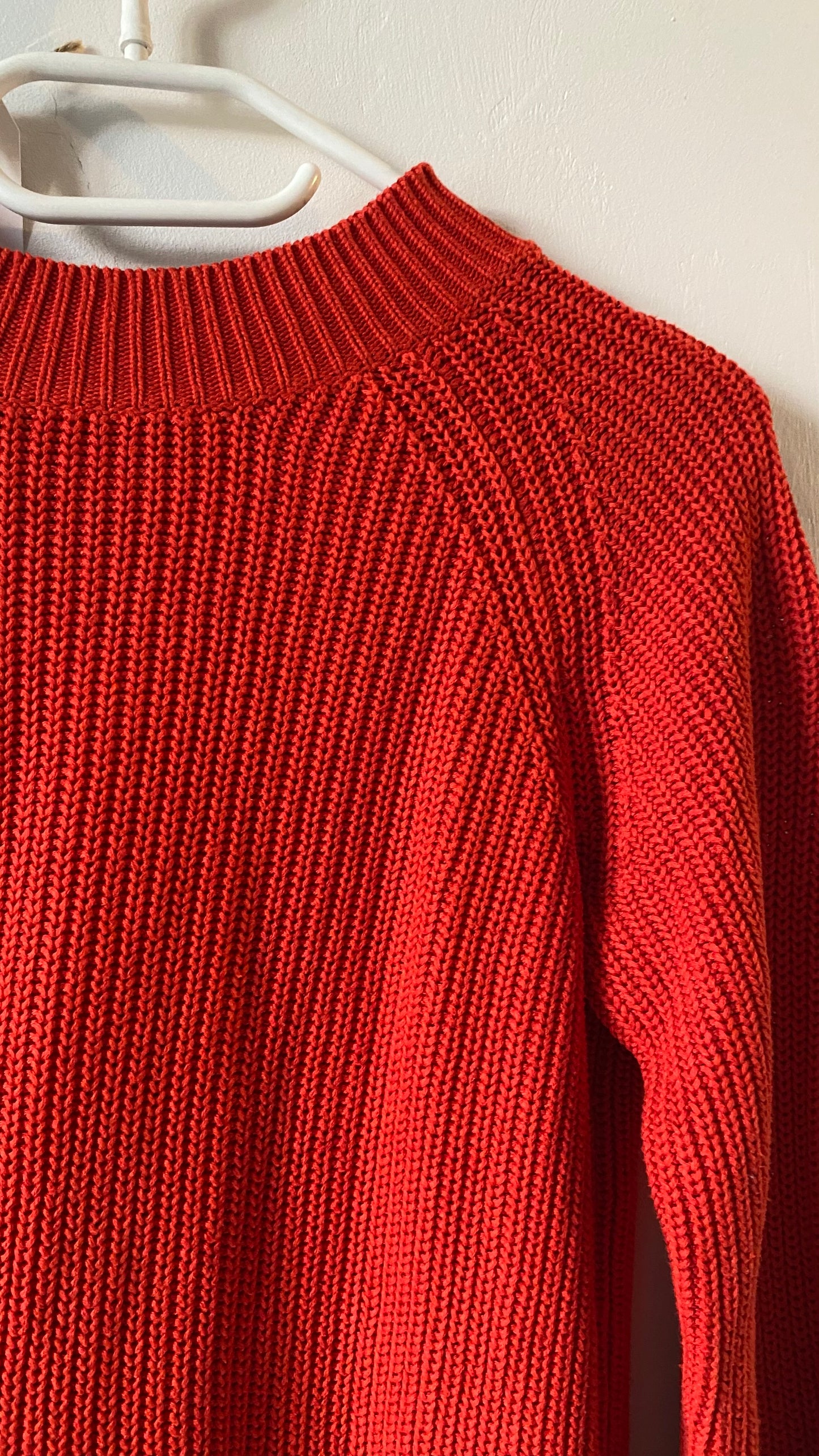 Pull rouge cintré – XS – H&M