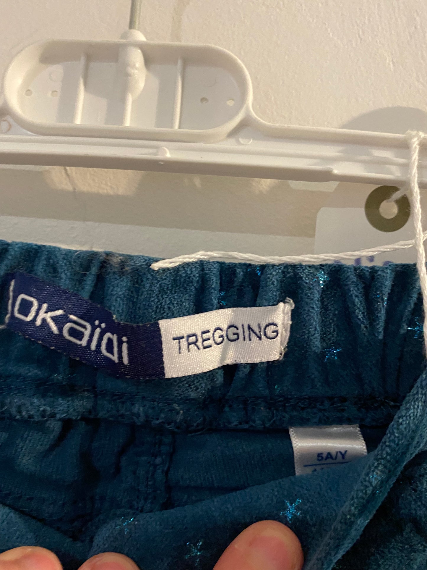 Pantalon tregging bleu canard enfant – 5 ans – Okaïdi