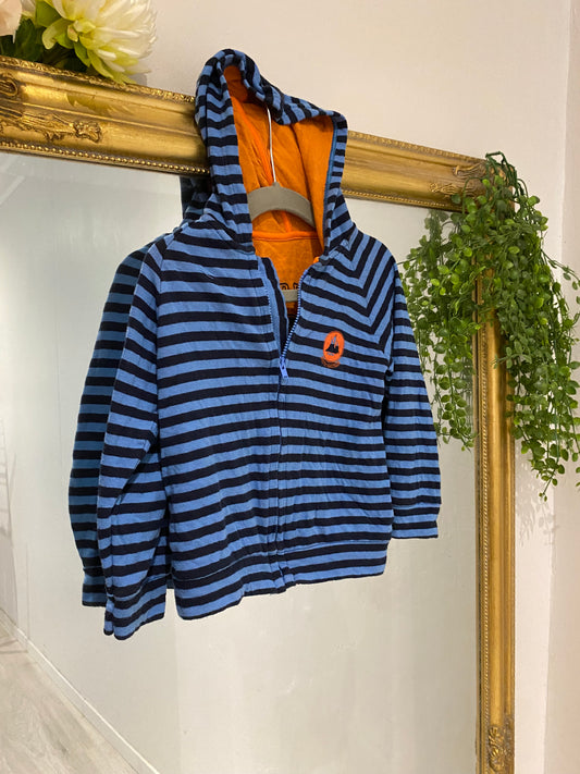 Gilet orange et bleu 24 mois