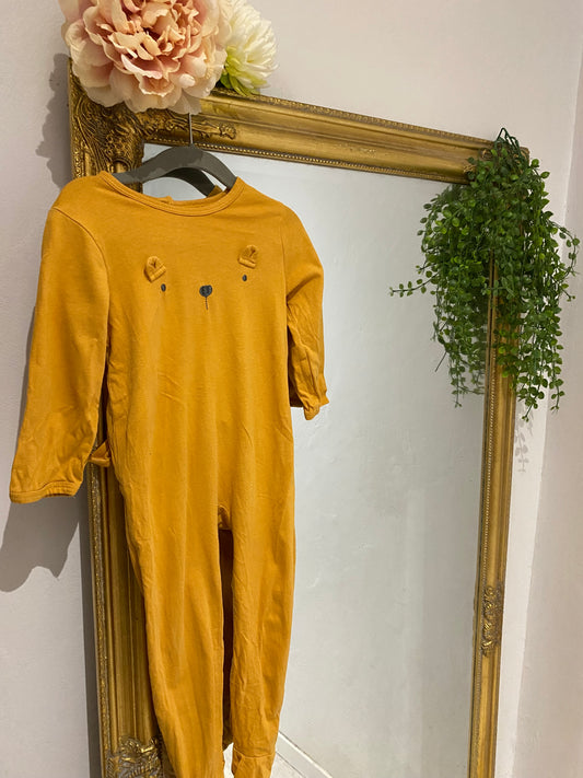 Pyjama coton moutarde 24 mois