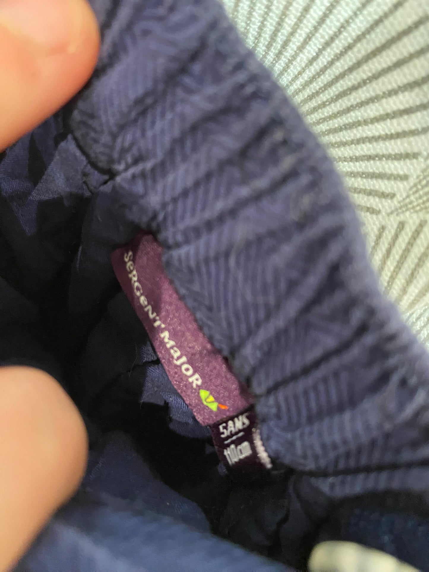 Jupe marine épaisse déco gouttes d’eau dorées – 5 ans – Sergent Major