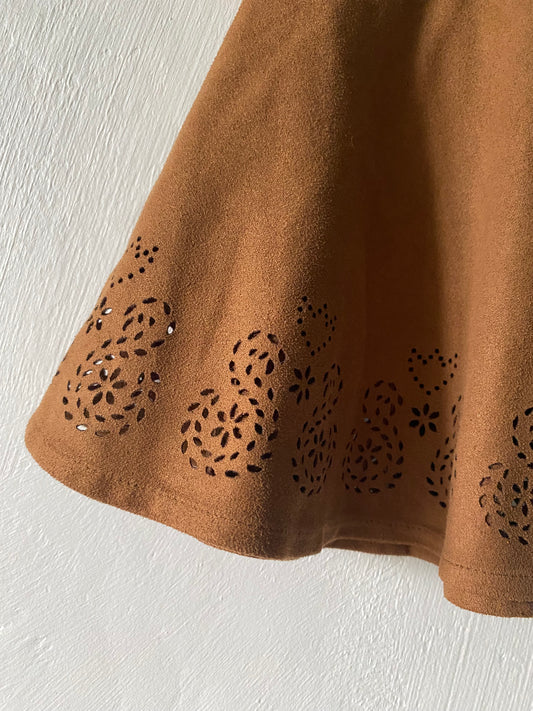 Jupe effet daim marron Lisa Rose – 5 ans