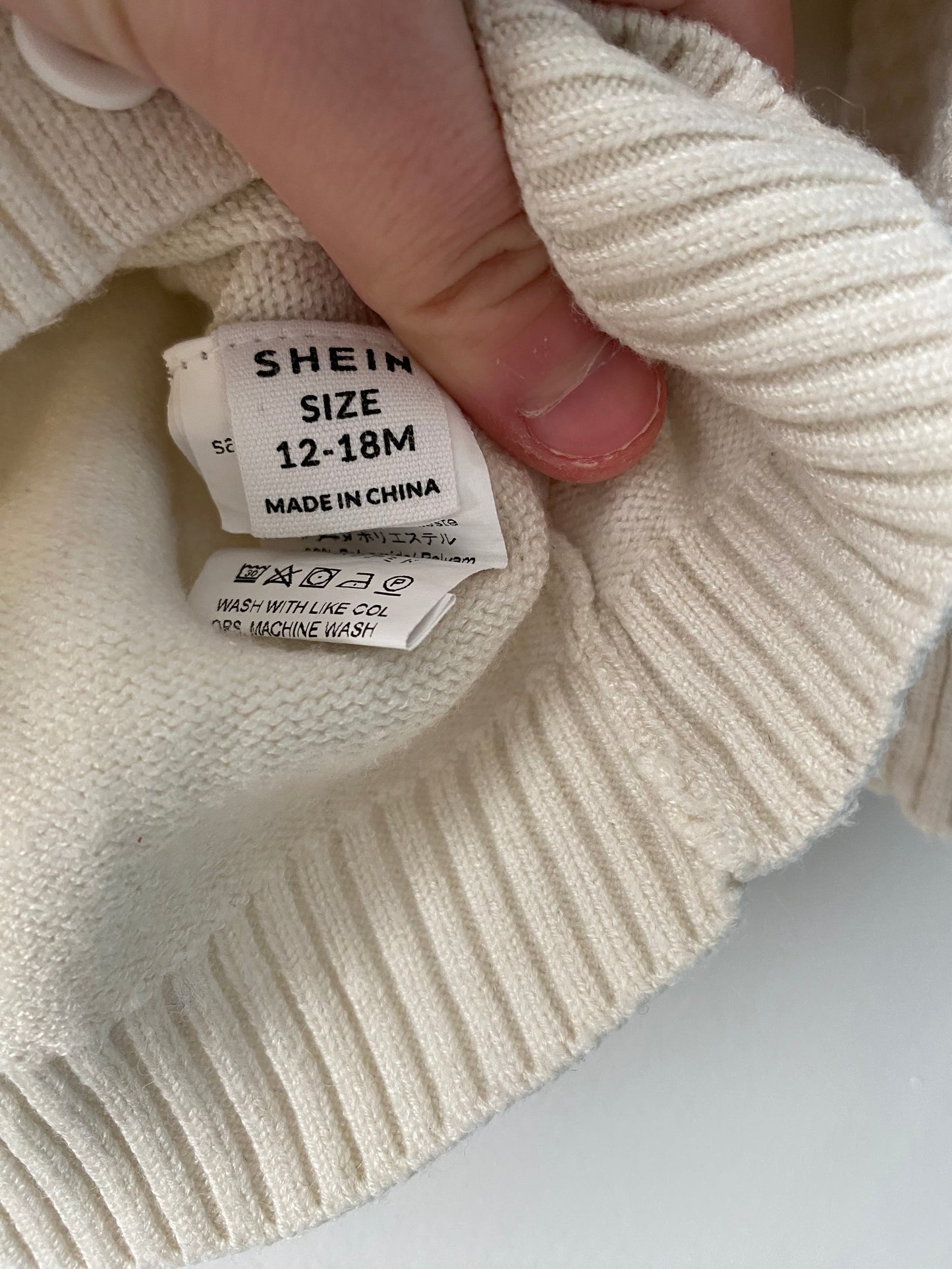 Gilet bébé beige col rond – 18/24 mois – Shein