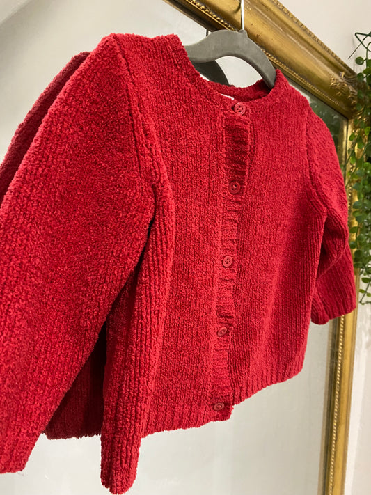 Gilet rouge 18 mois