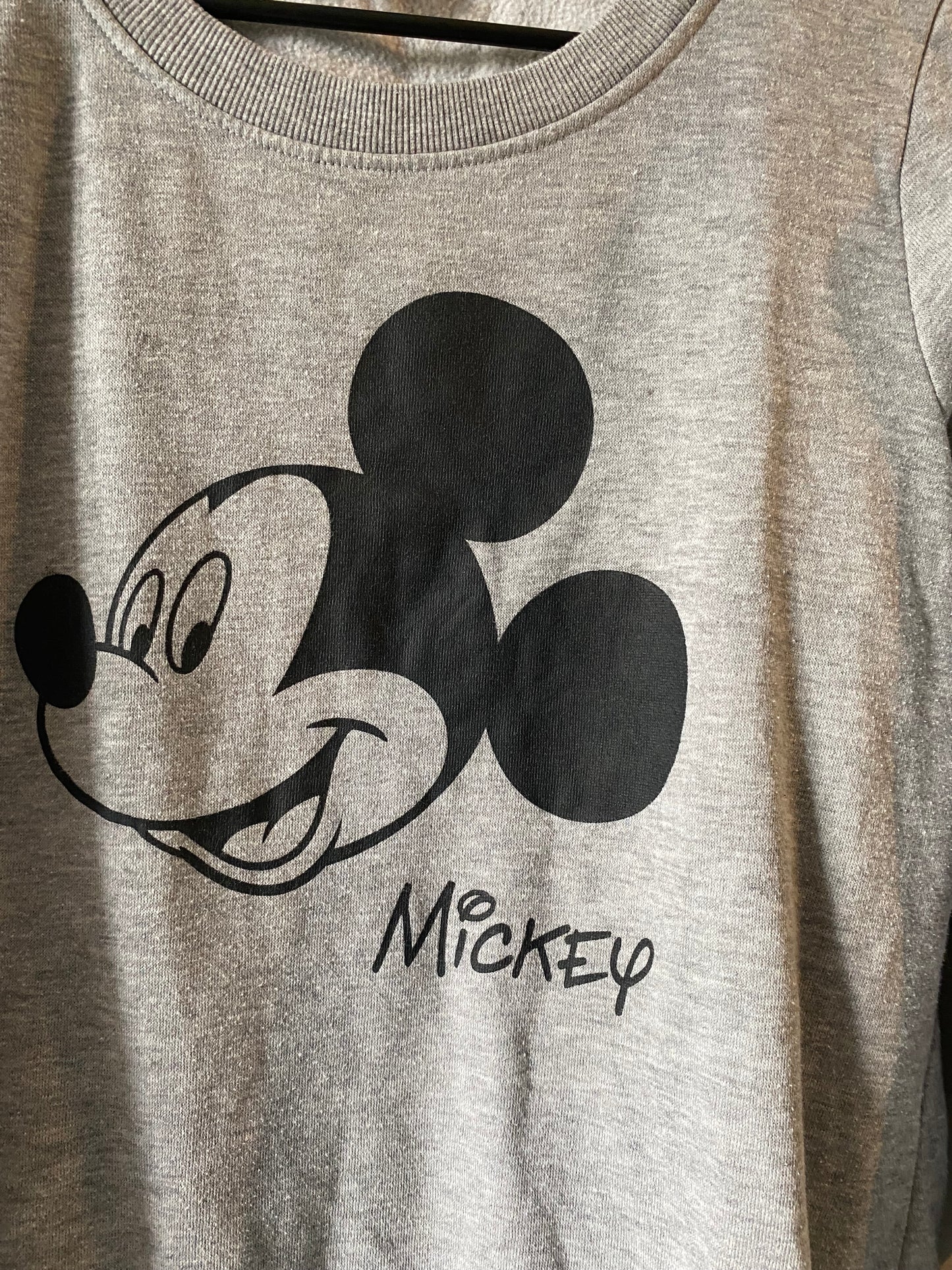 Sweat gris Mickey manches bouffantes – Taille M