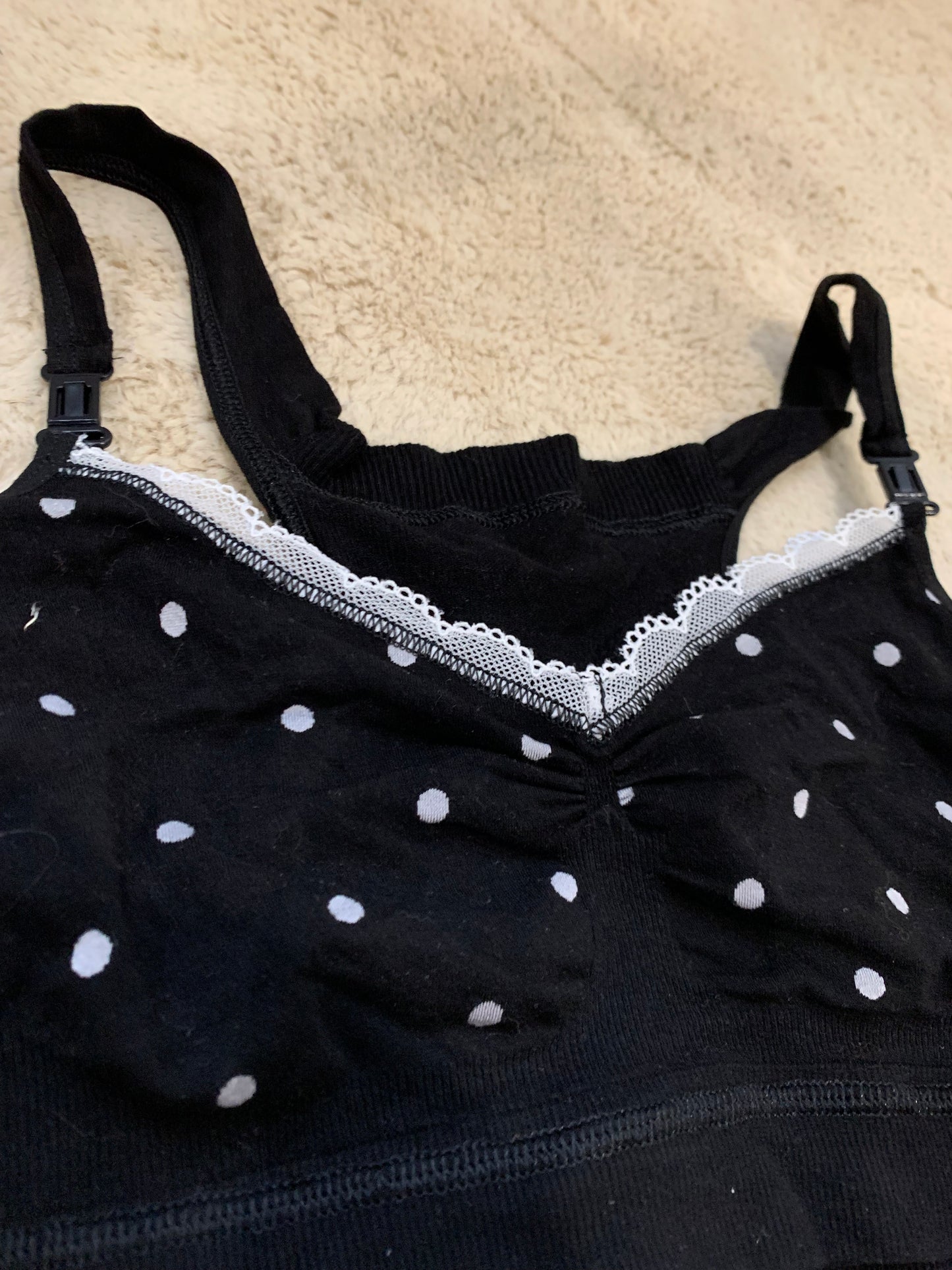 Brassière noire et blanche S