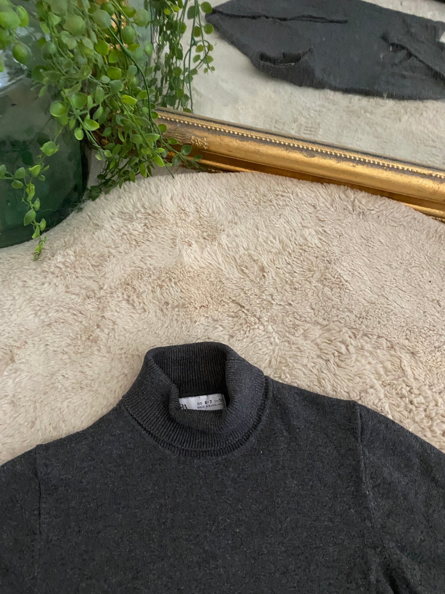 Col roulé anthracite Zara 6 ans / 7 ans