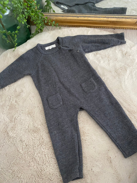 Combinaison gris anthracite LEBÔME – 18/24 mois 👶✨