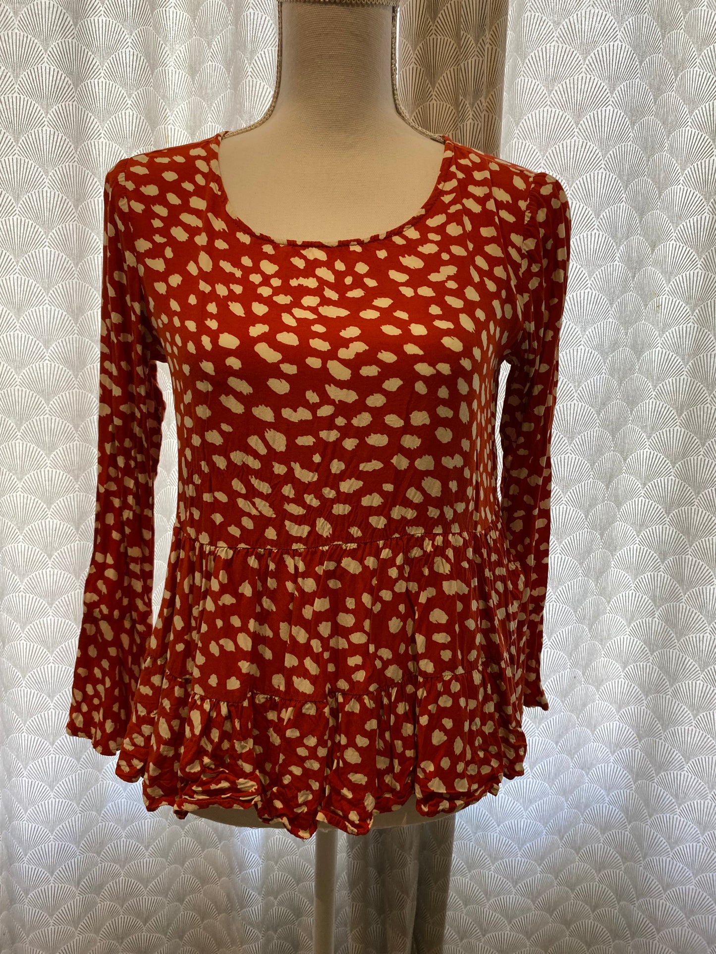 Blouse rouge et blanche – Shein – taille S