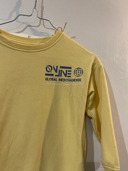 Sweat léger jaune – 7/8 ans – TEX