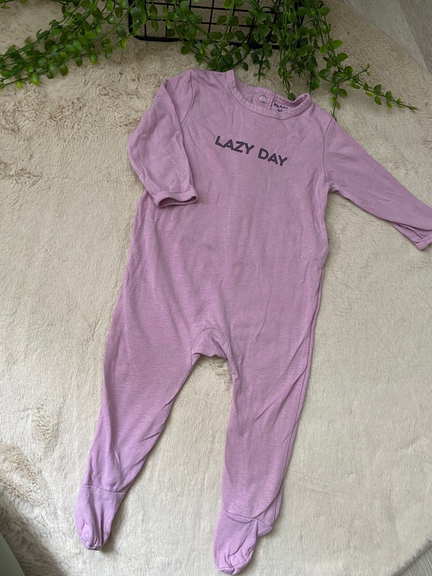 Pyjama mauve 6 M