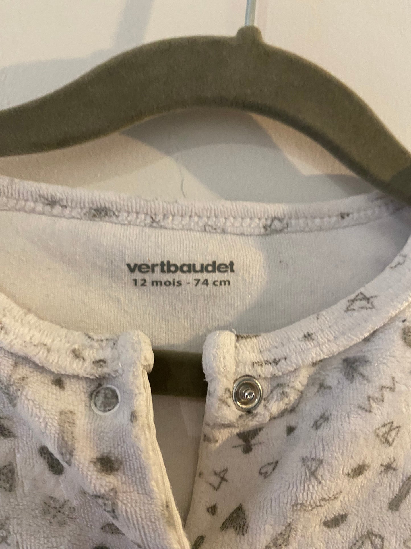 Pyjama grenouillère Vertbaudet - 12 mois (74 cm)