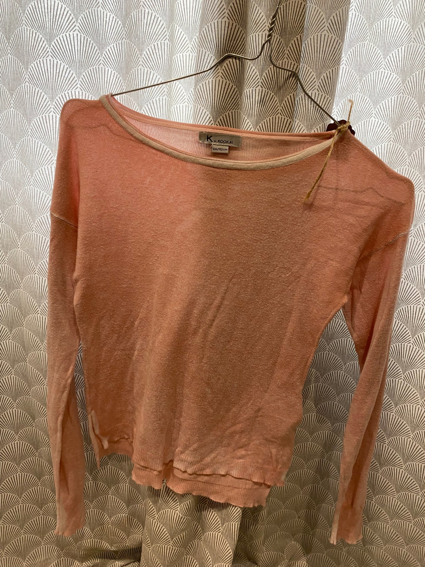 Pull très fin rose poudré – 10 ans – Kookaï