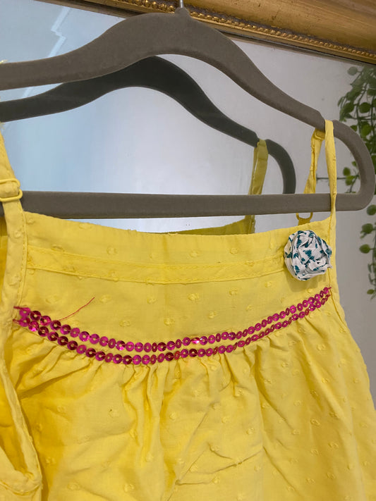 Robe jaune 8 ans