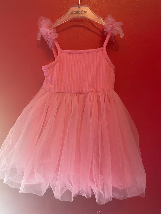 Robe rose effet tulle – Neuve – Shein – 12/18 mois
