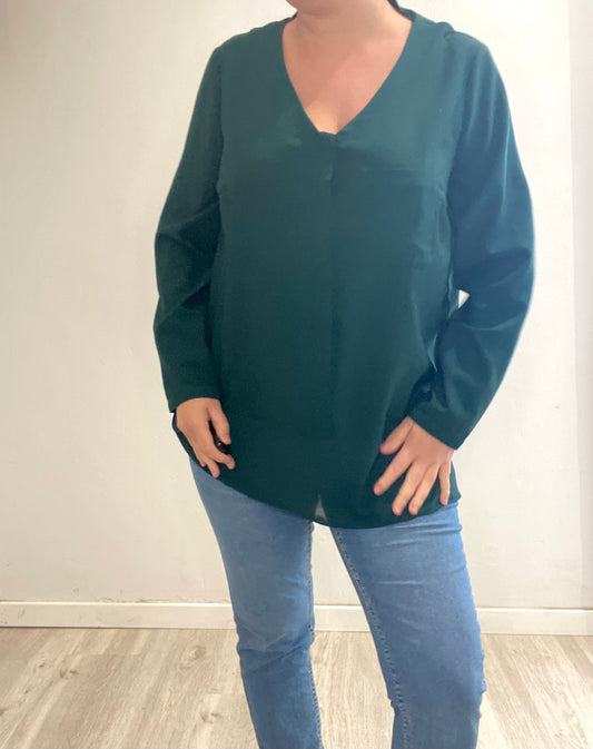Blouse verte sapin