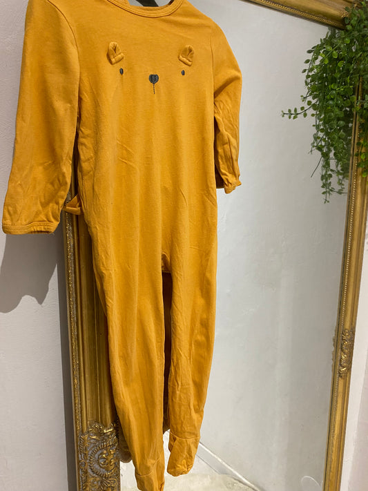 Pyjama coton moutarde 24 mois