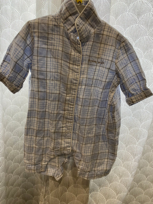 Pyjama chic à carreaux – Cyrillus – 3 mois