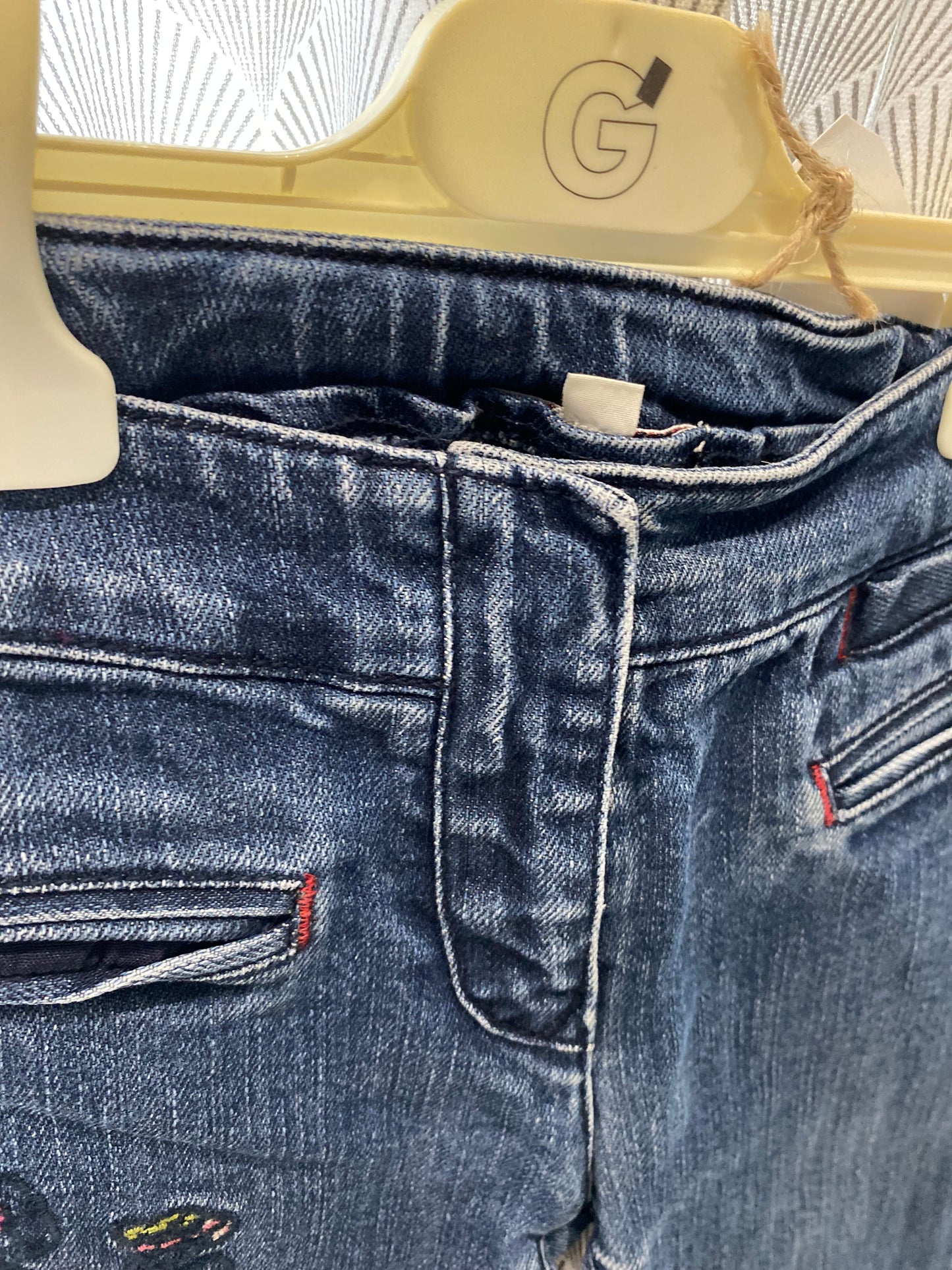 Jean slim 8 ans avec décor fleurs – Ancienne collection Kenzo