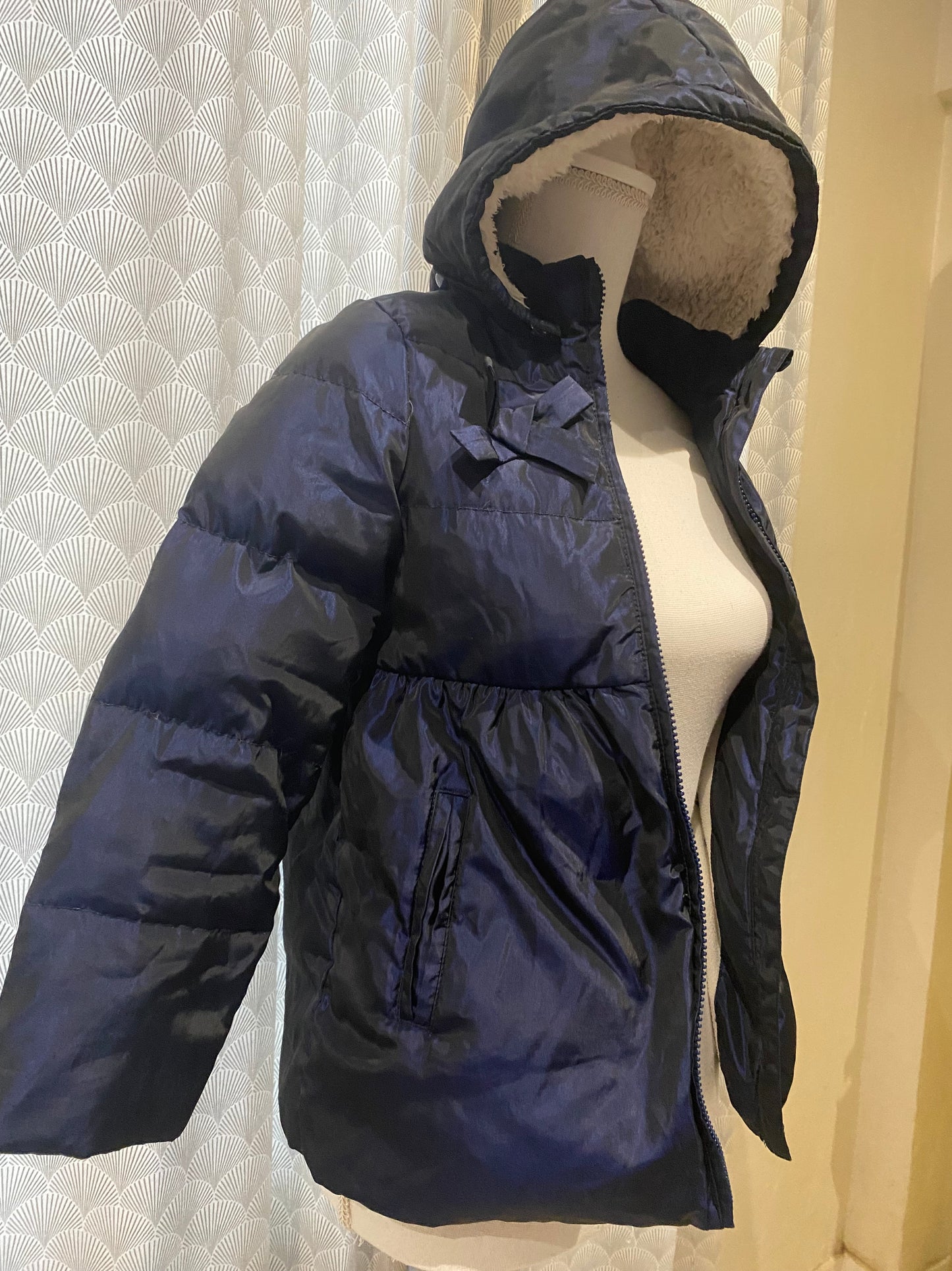 ❄️ Doudoune bleu électrique intérieur polaire – Sergent Major – 8 ans