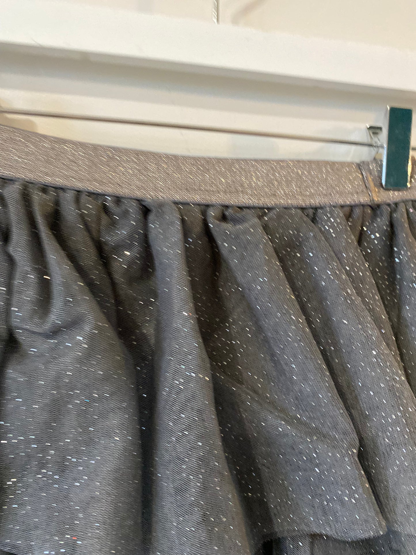 jupe tulle grise pailletée – 6/8 ans – h&m