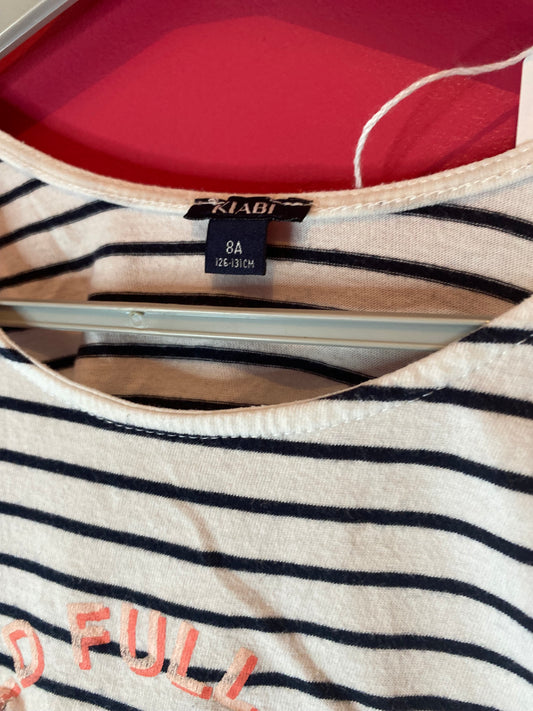 Débardeur rayé lunette 8 ans