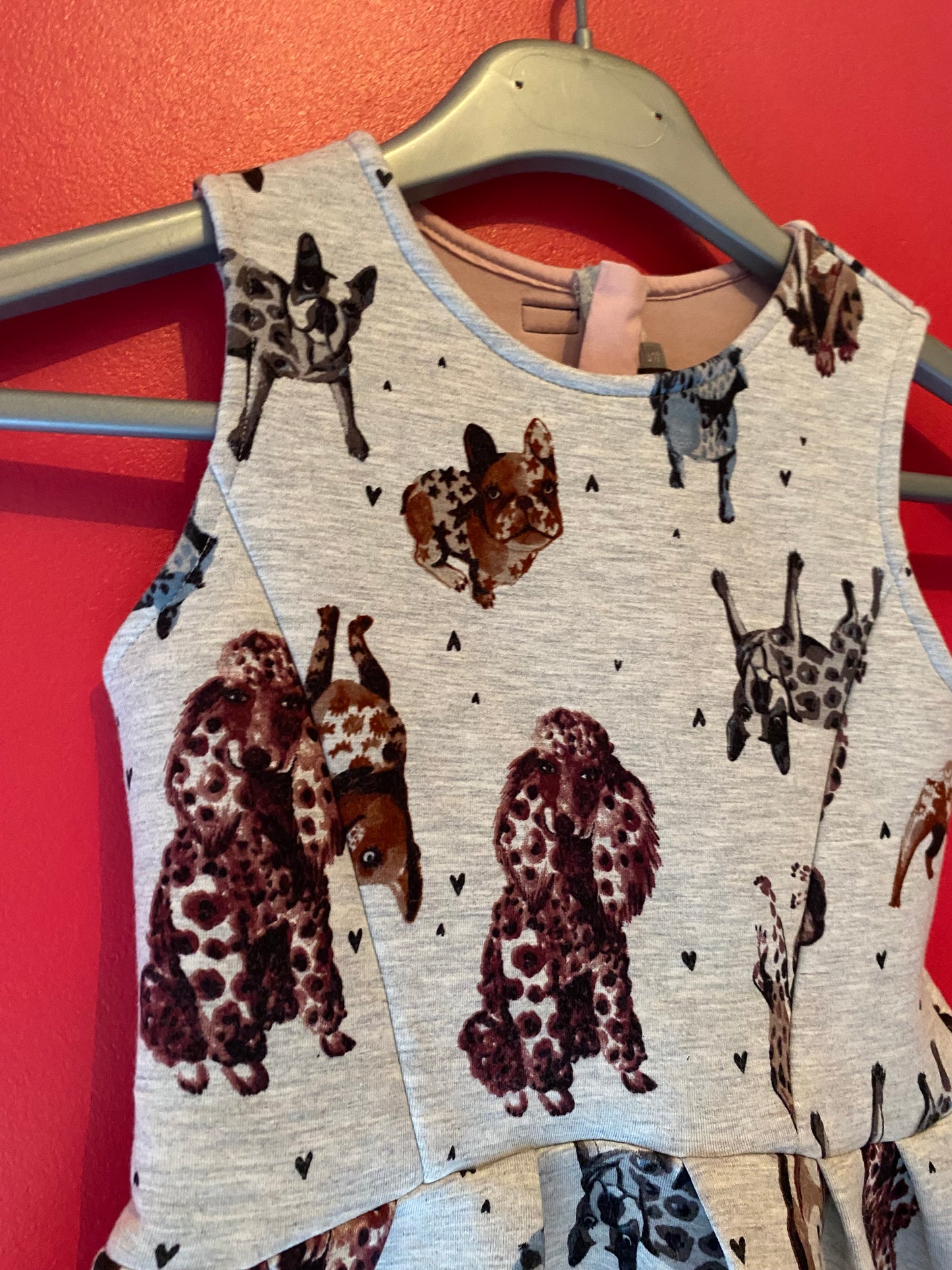 Robe grise à motifs chiens – Catimini – Taille 5ans