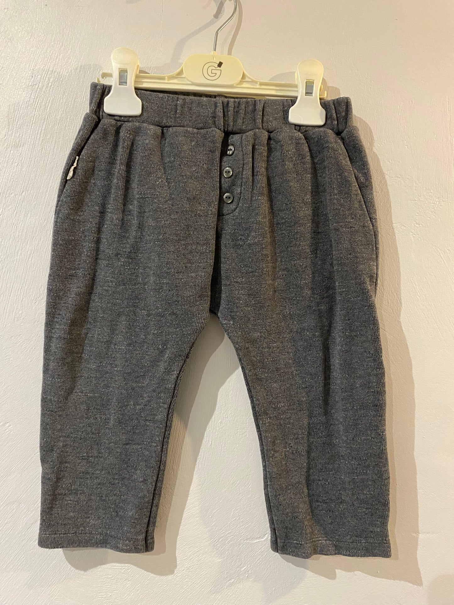 Pantalon large gris chiné – Lebôme – 2/3 ans