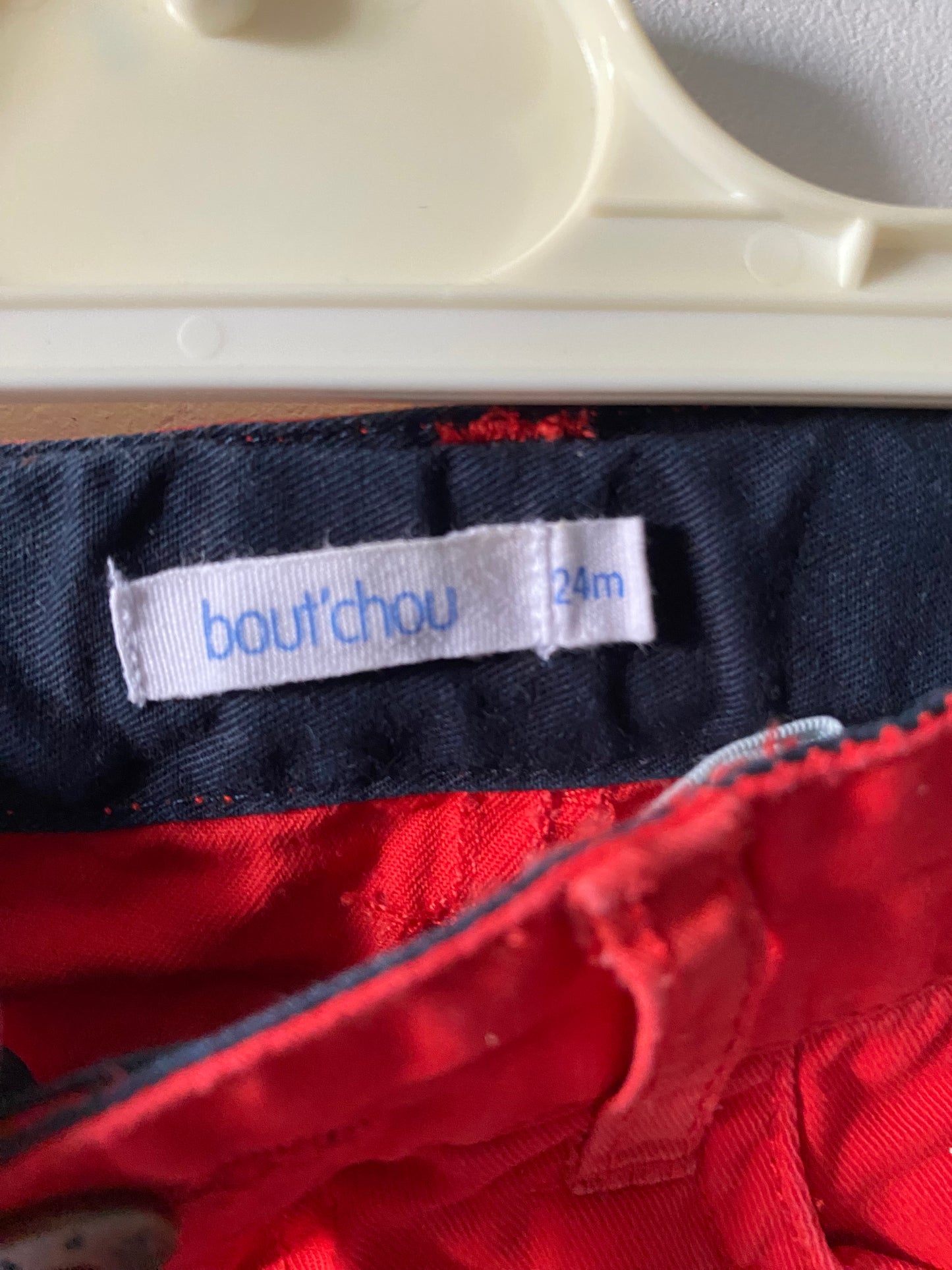 Pantalon Chino Rouge Bout'chou - 24 mois